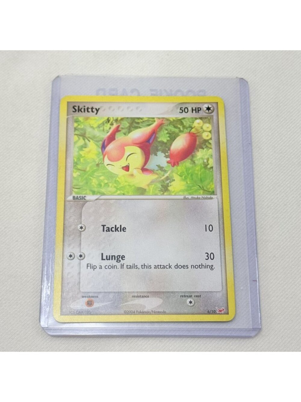 2004 Pokemon Card Skitty 6/10 Ex Trainer Kit 1 Latias Latios Basic Nintendo Game